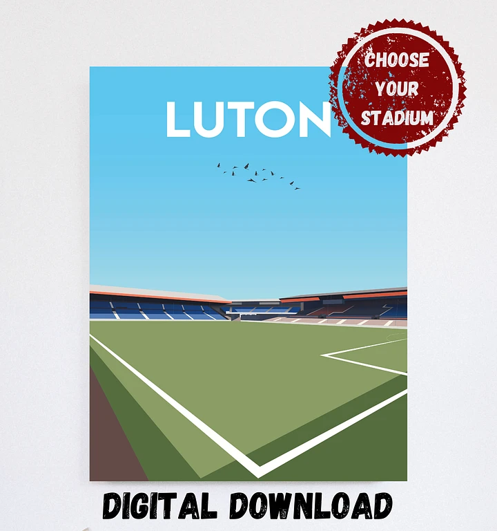 Luton Town FC Stadium Design Digital Download product image (1)