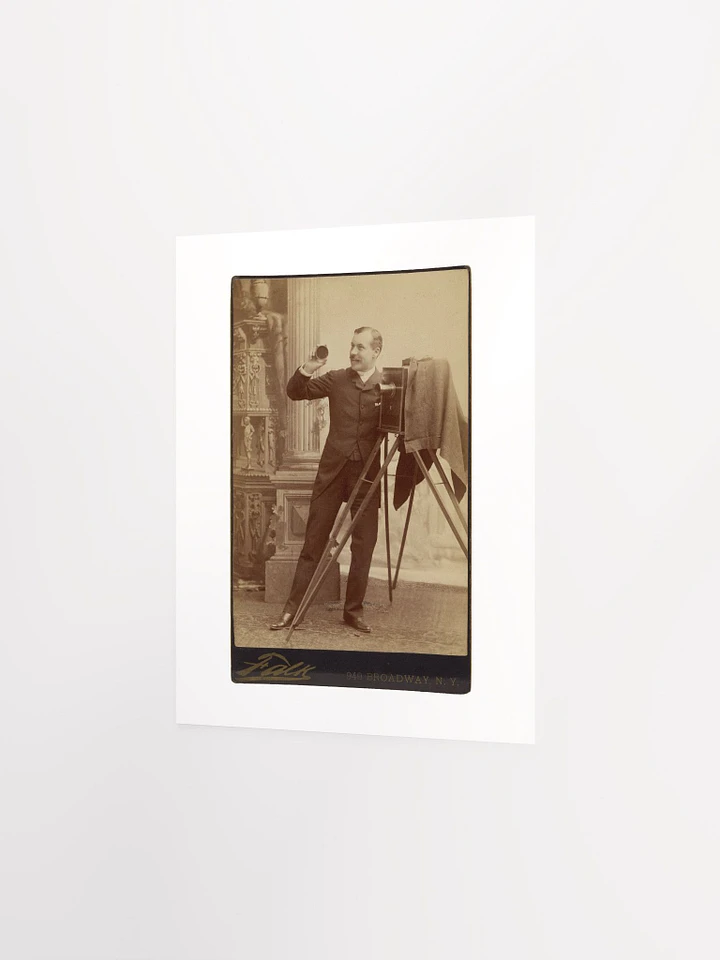 An Actor Posing with a Large-Format Camera By Benjamin J. Falk (c. 1885) - Print product image (2)