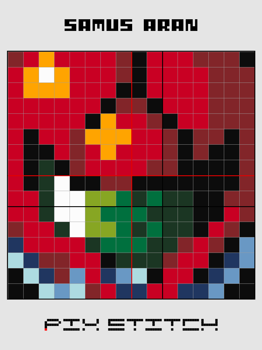 Samus Aran Pixel Art product image (2)