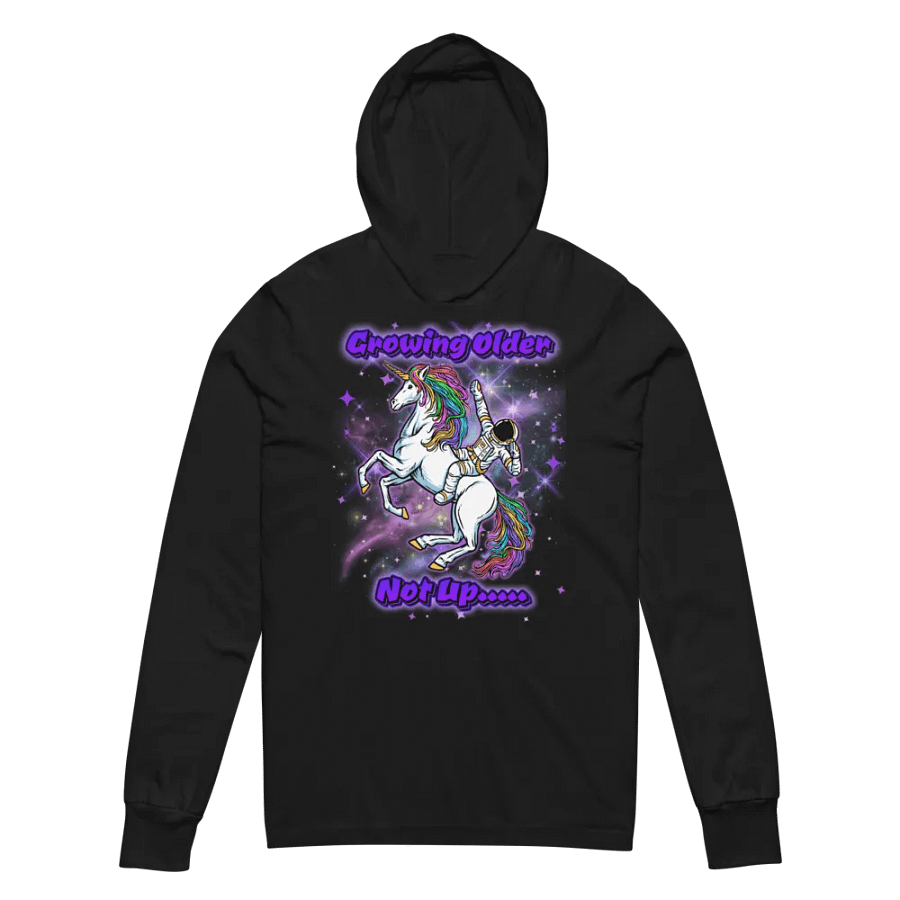 Galactic Unicorn Birthday Adventure hooded tee product image (2)