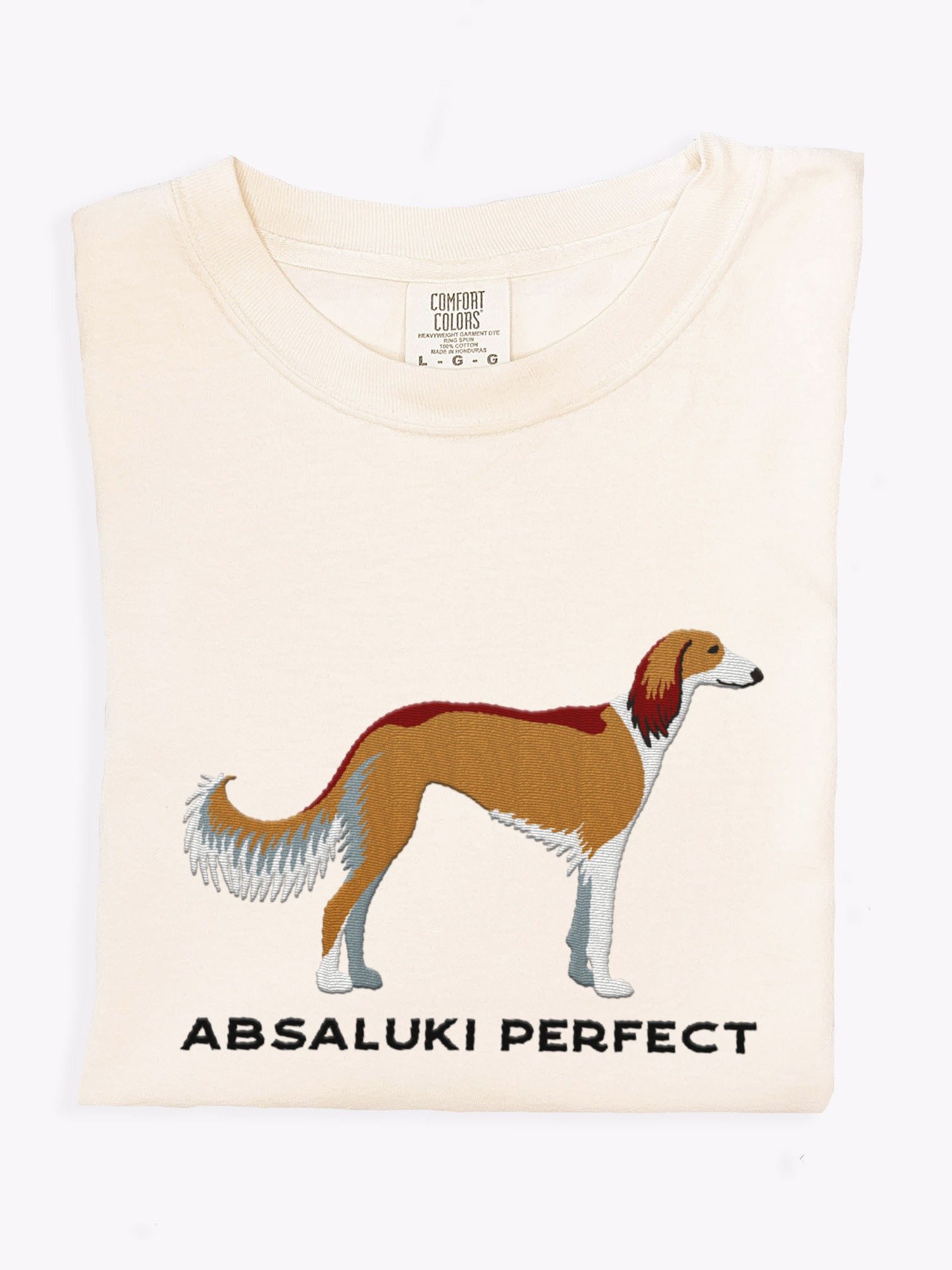 Absaluki Perfect T-Shirt(Embroidered) of a Saluki product image (1)