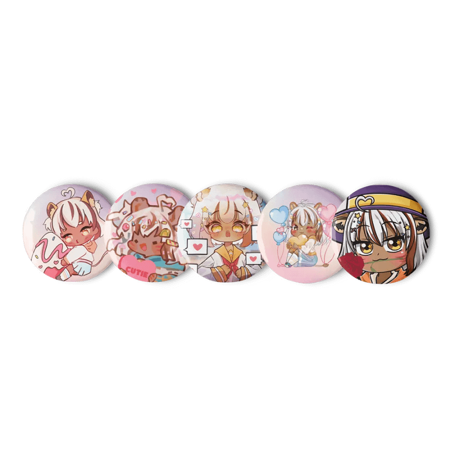Zanya Valentines Day Pin Set (1.25" only) product image (1)