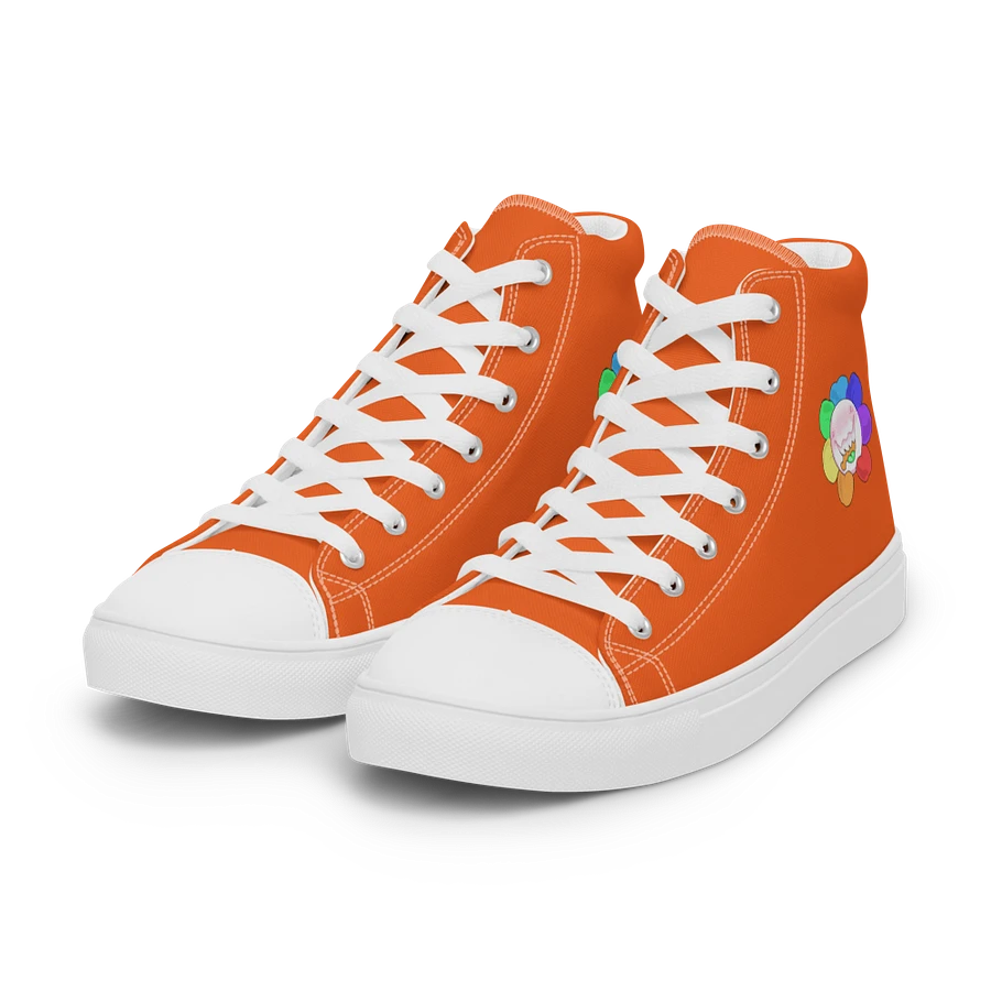 Orange and White Flower Sneakers product image (32)