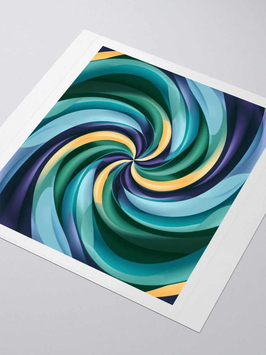 Dynamic Spiral Vortex Sticker - Vibrant Multicolor Decal product image (3)