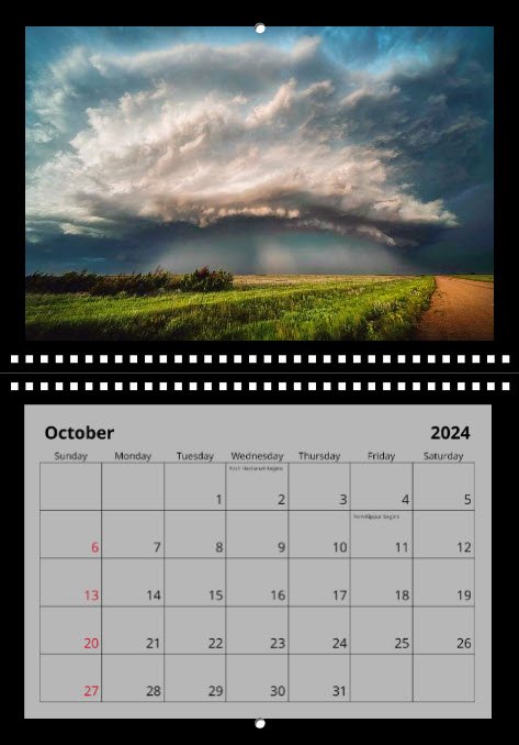 2024 Weather Calendar product image (12)