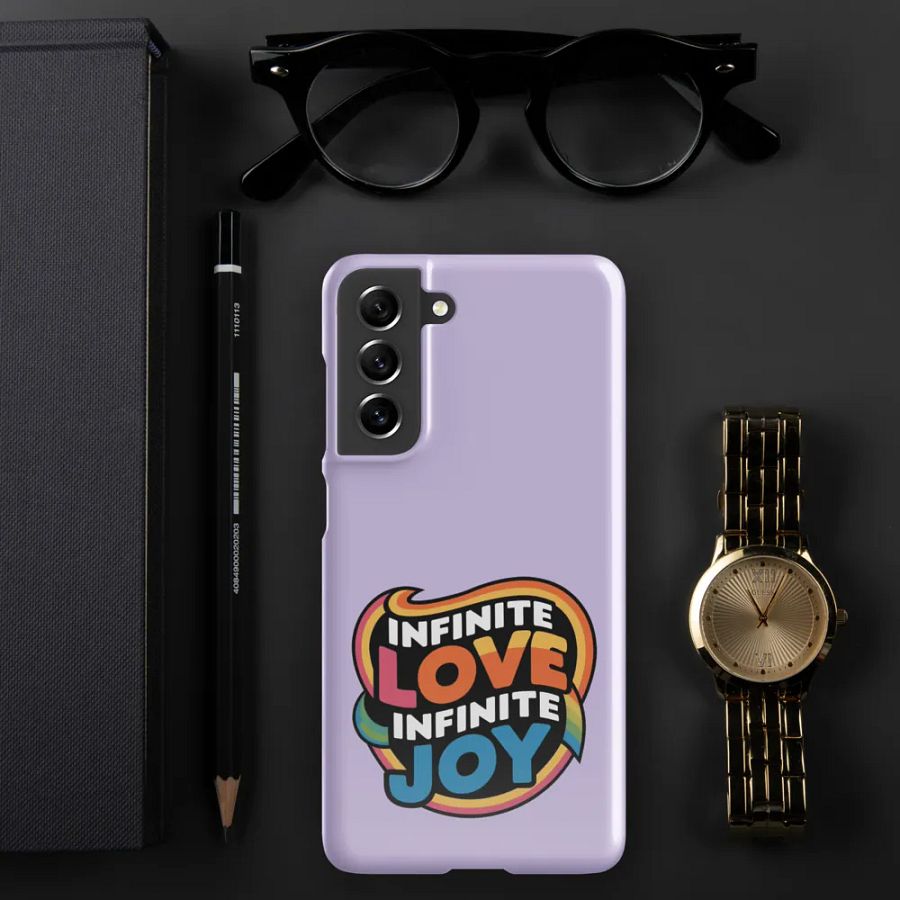 Infinite Love Infinite Joy Snap Case for Samsung (Purple) product image (8)