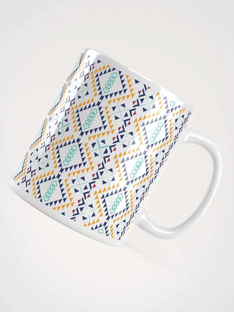 Miniature Triangles Design White Mug product image (11)