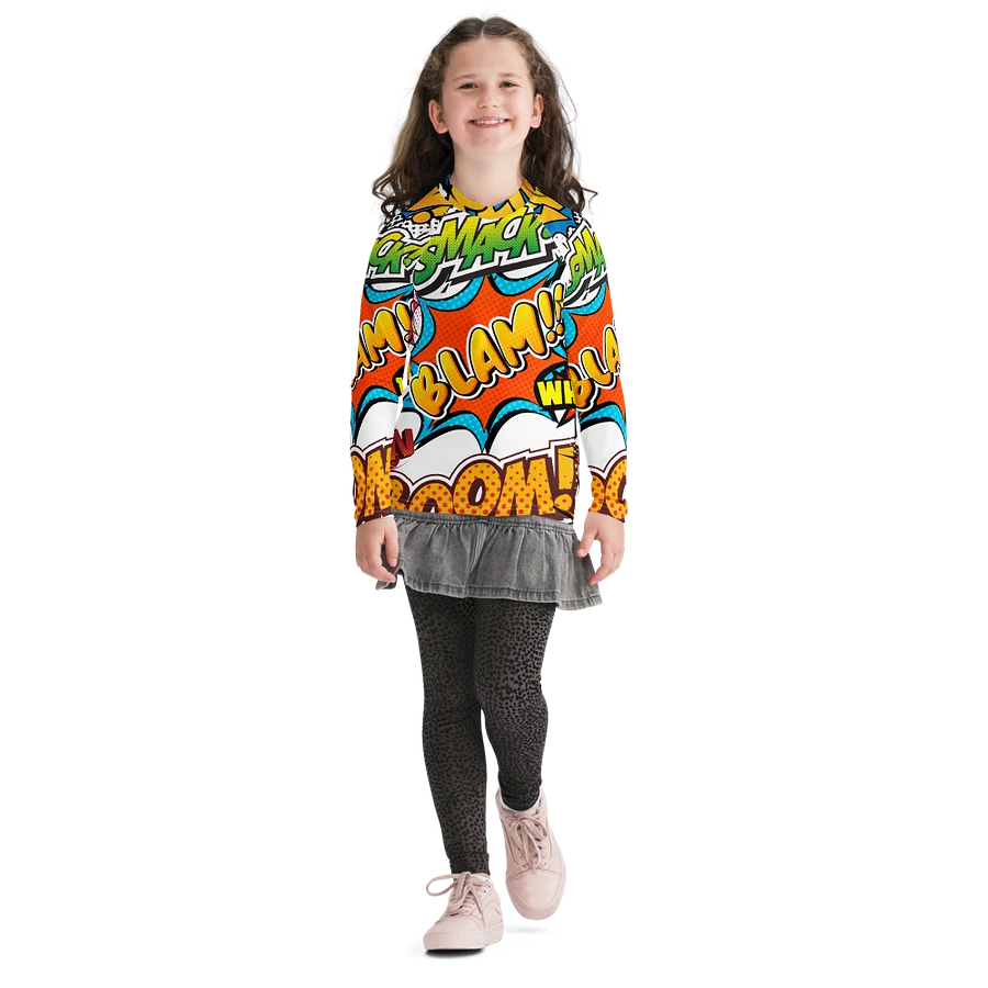 Dynamic Comic Action All-Over Print Youth Rash Guard product image (31)