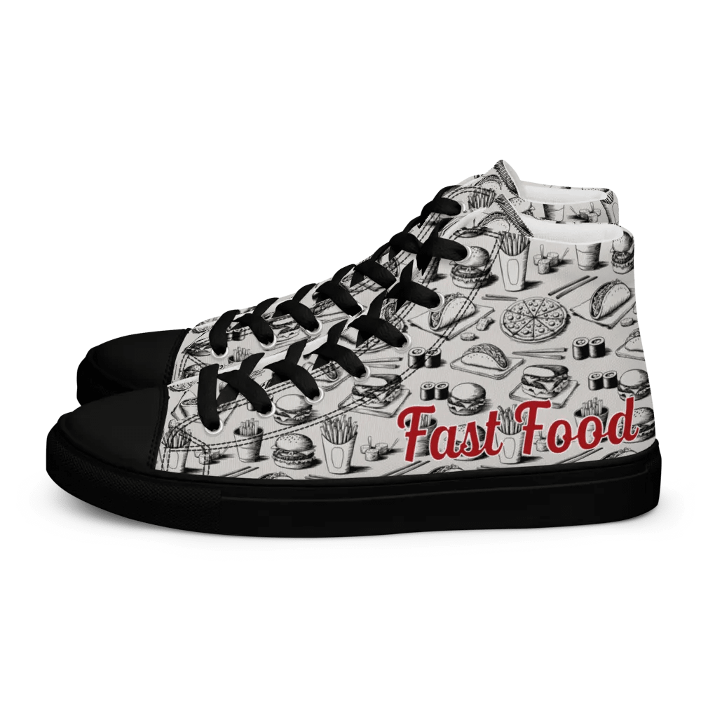 Fast Food High Top Old White/Red/Black Male product image (2)