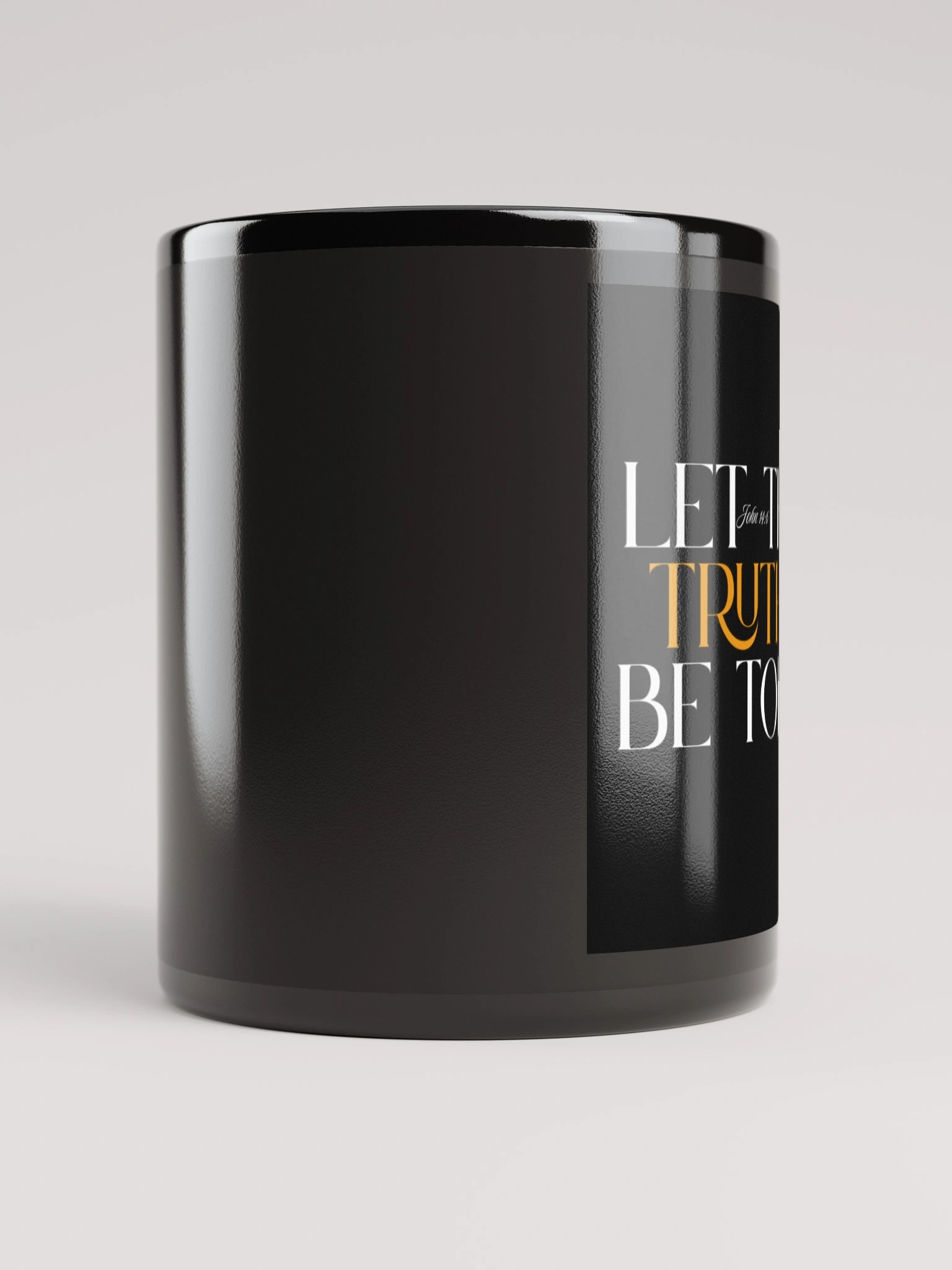 GOLD TRUTH MUG- SLEEK BLACK product image (3)