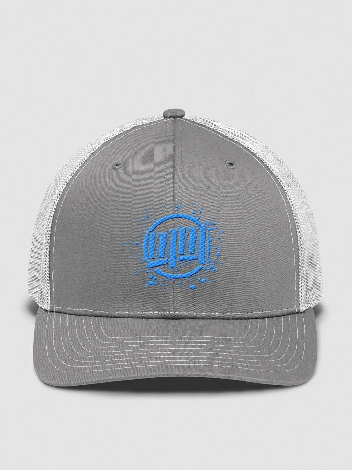 Mr Moist Blue Circle Splatter Trucker Hat product image (46)