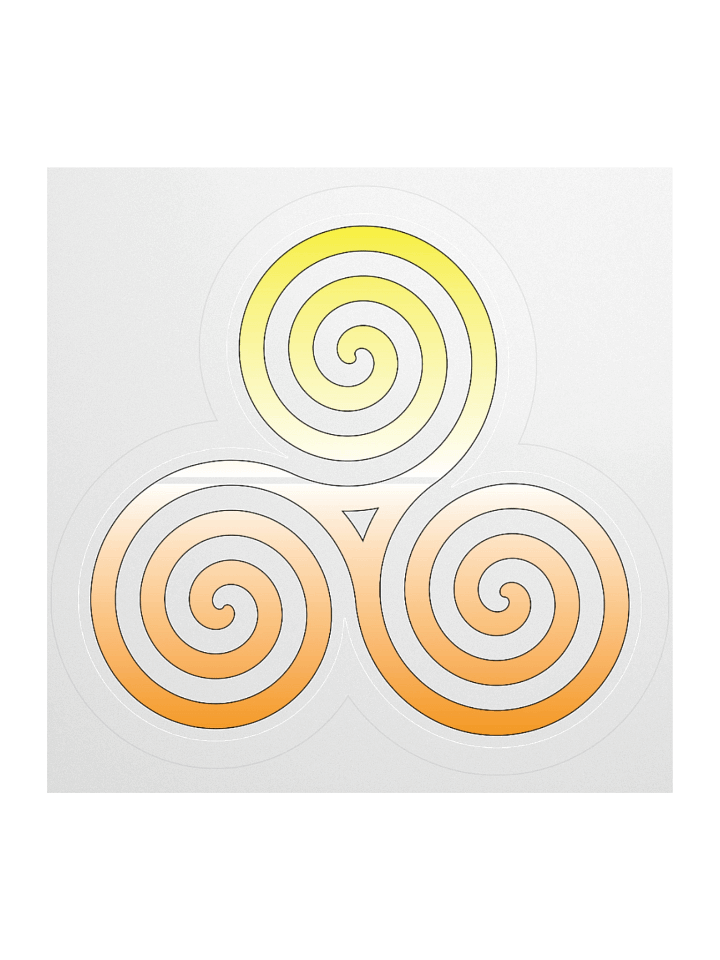 Maverique Pride Gradient Celtic Triskelion Sticker product image (2)