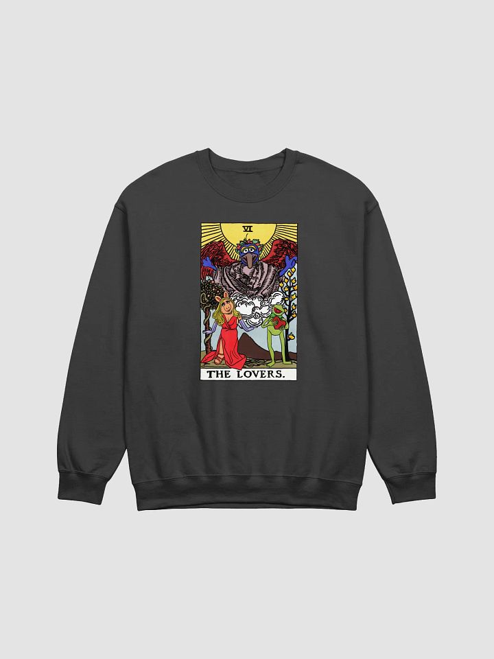 Piggy and Kermit Lovers Tarot Card Sweatshirt product image (1)