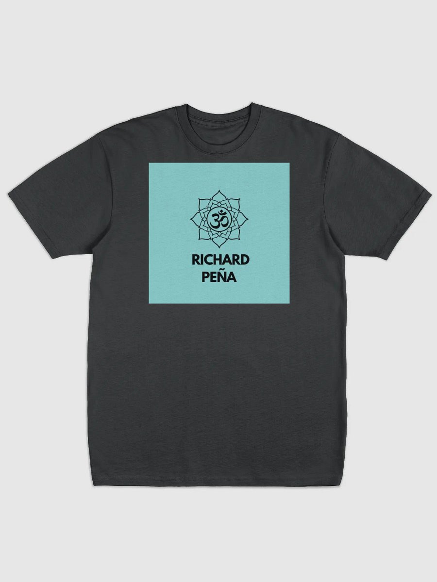 Om Richard Peña black shirt Om mantra Lagoon Blue product image (1)