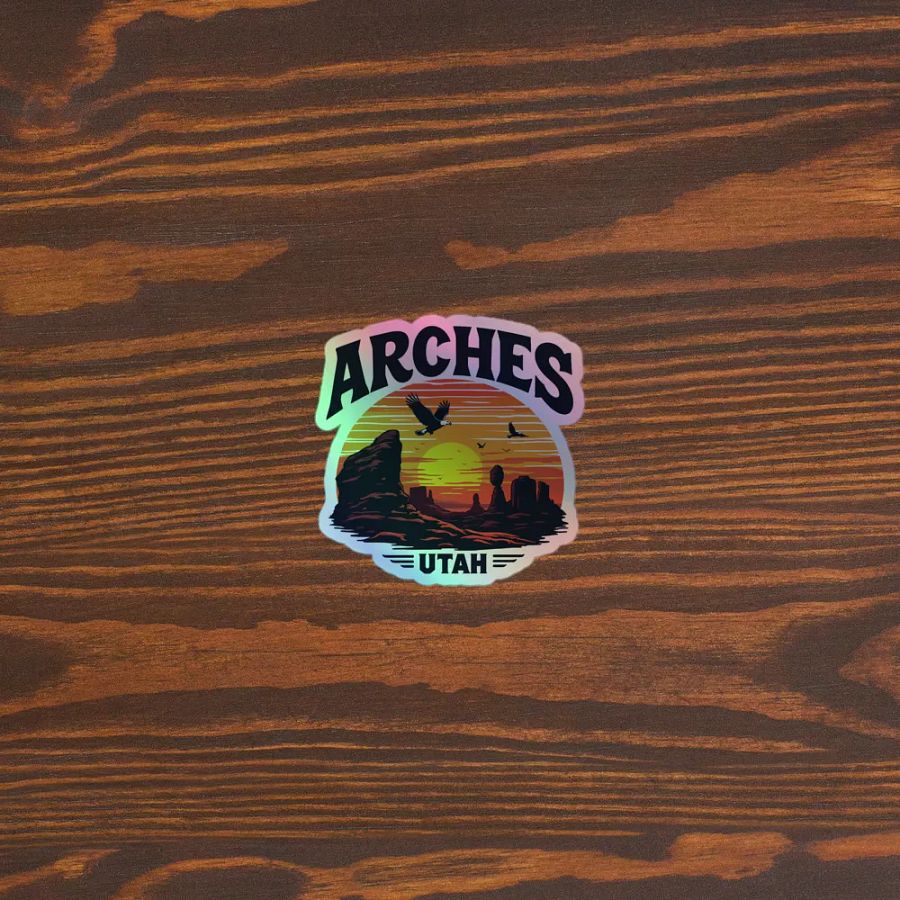 Arches Utah Holographic Sticker Sheet product image (5)