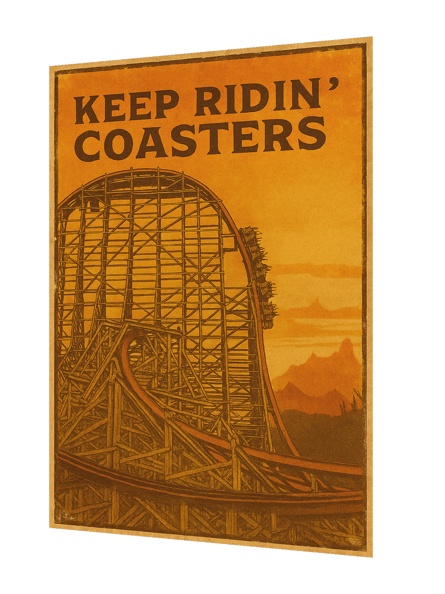 Keep Ridin' Coasters Hybrid 18x24" Poster product image (2)