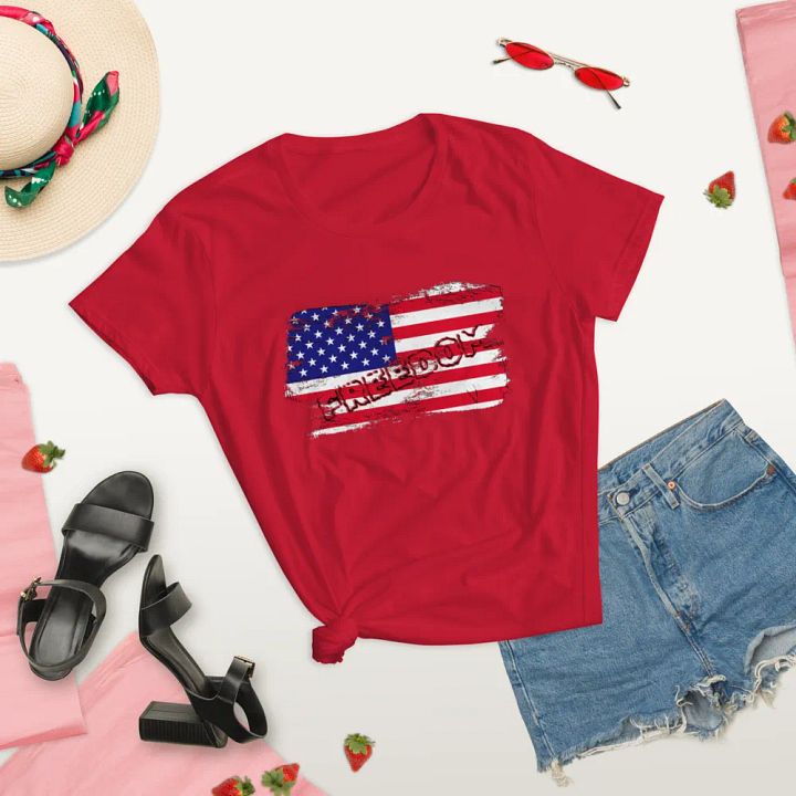 Freedom Flag Women’s Tee product image (1)