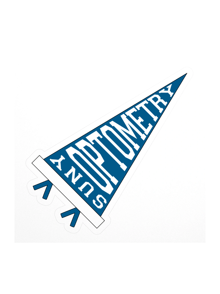 SUNY Optometry - 4in College Pennant Vinyl Sticker product image (1)