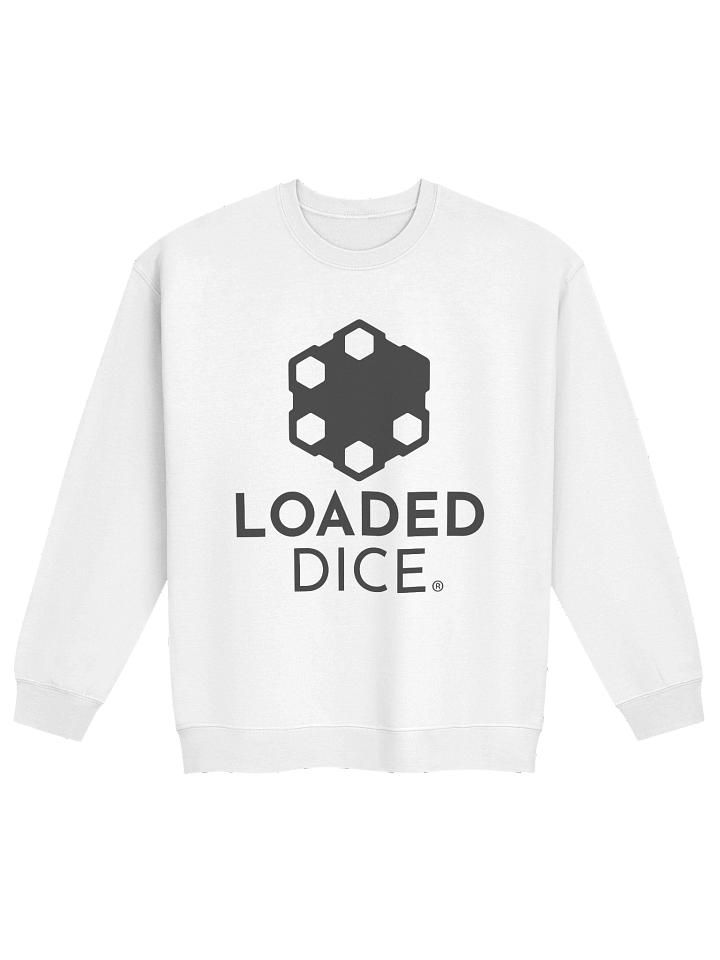 Loaded Dice Graphic Crewneck Sweatshirt White product image (1)