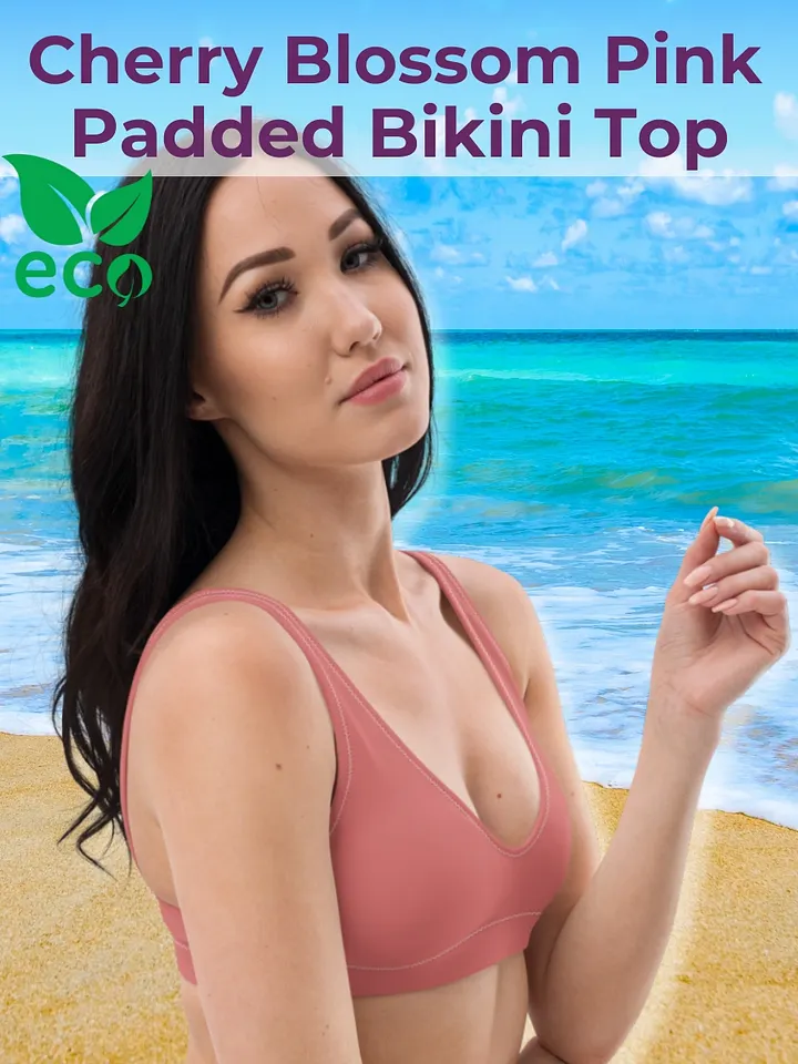 Cherry Blossom Pink Eco-Green Padded Bikini Top product image (1)
