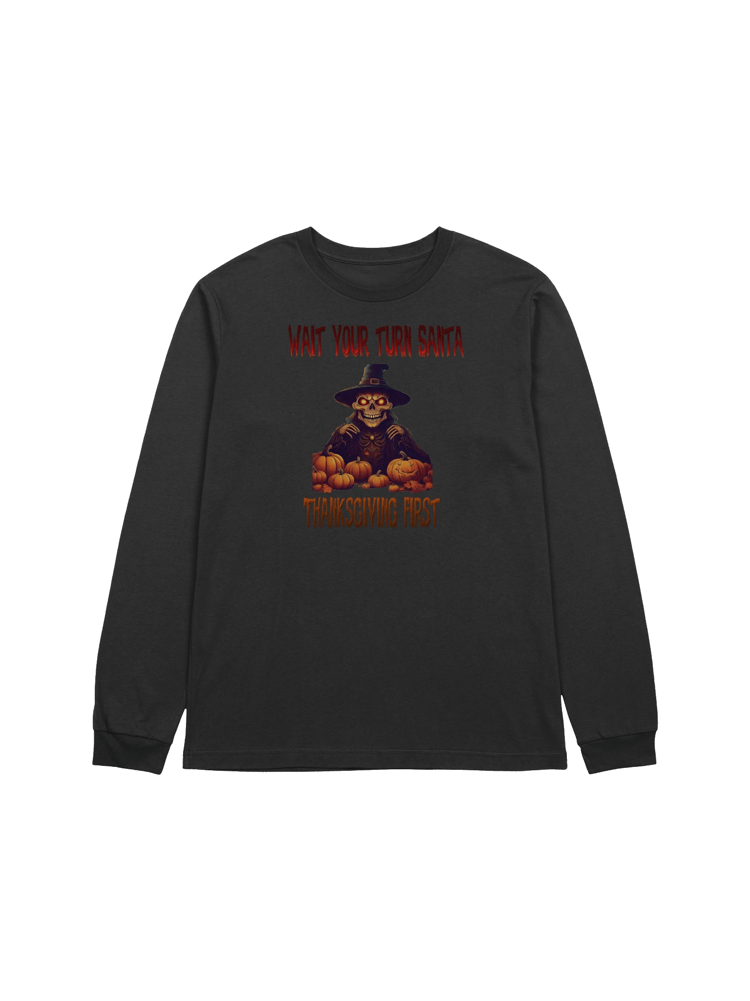 Skeleton Thanksgiving Long Sleeve Tee product image (8)