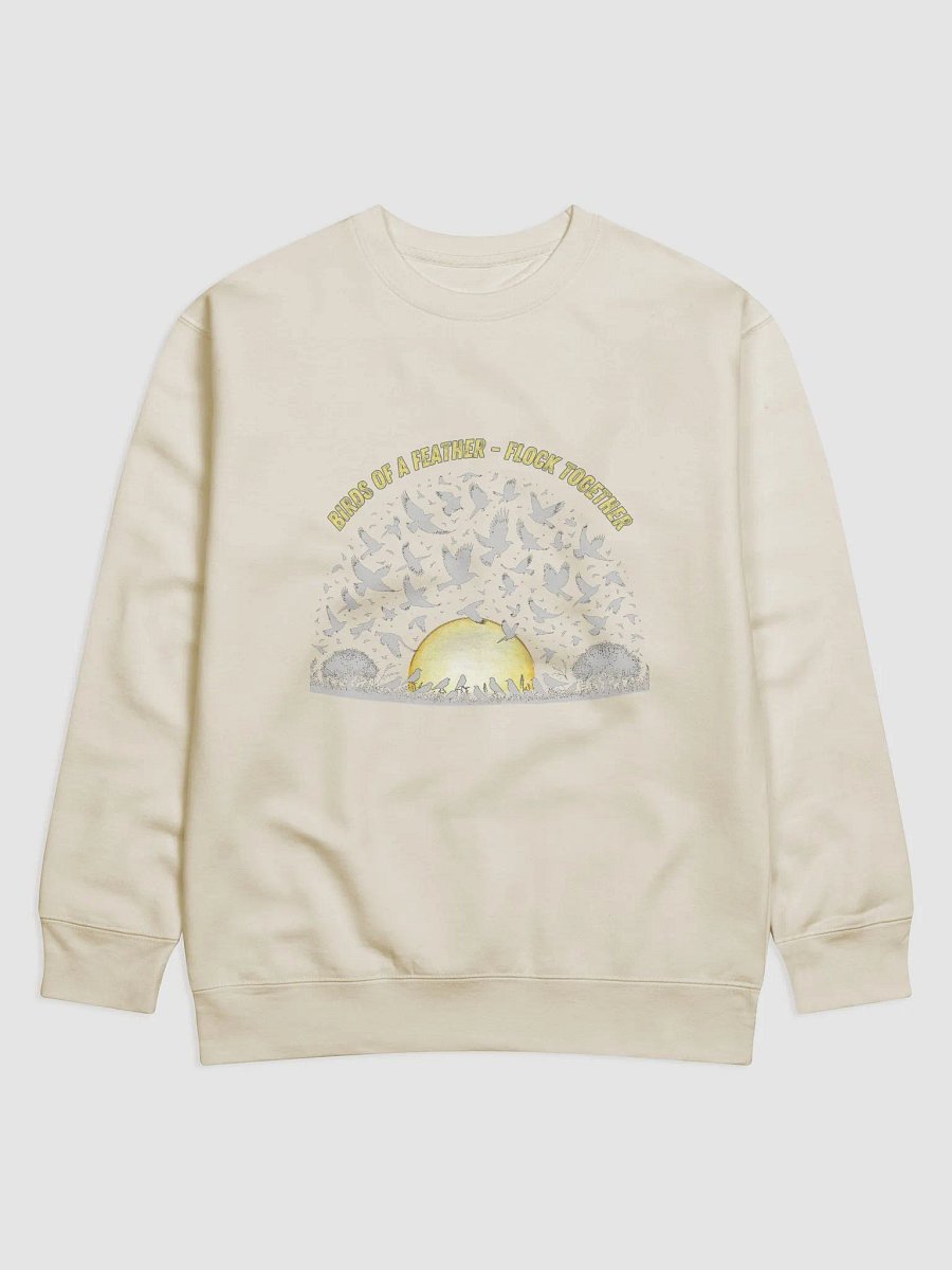 Sunrise Flock Cotton Sweatshirt - Light Feather product image (1)