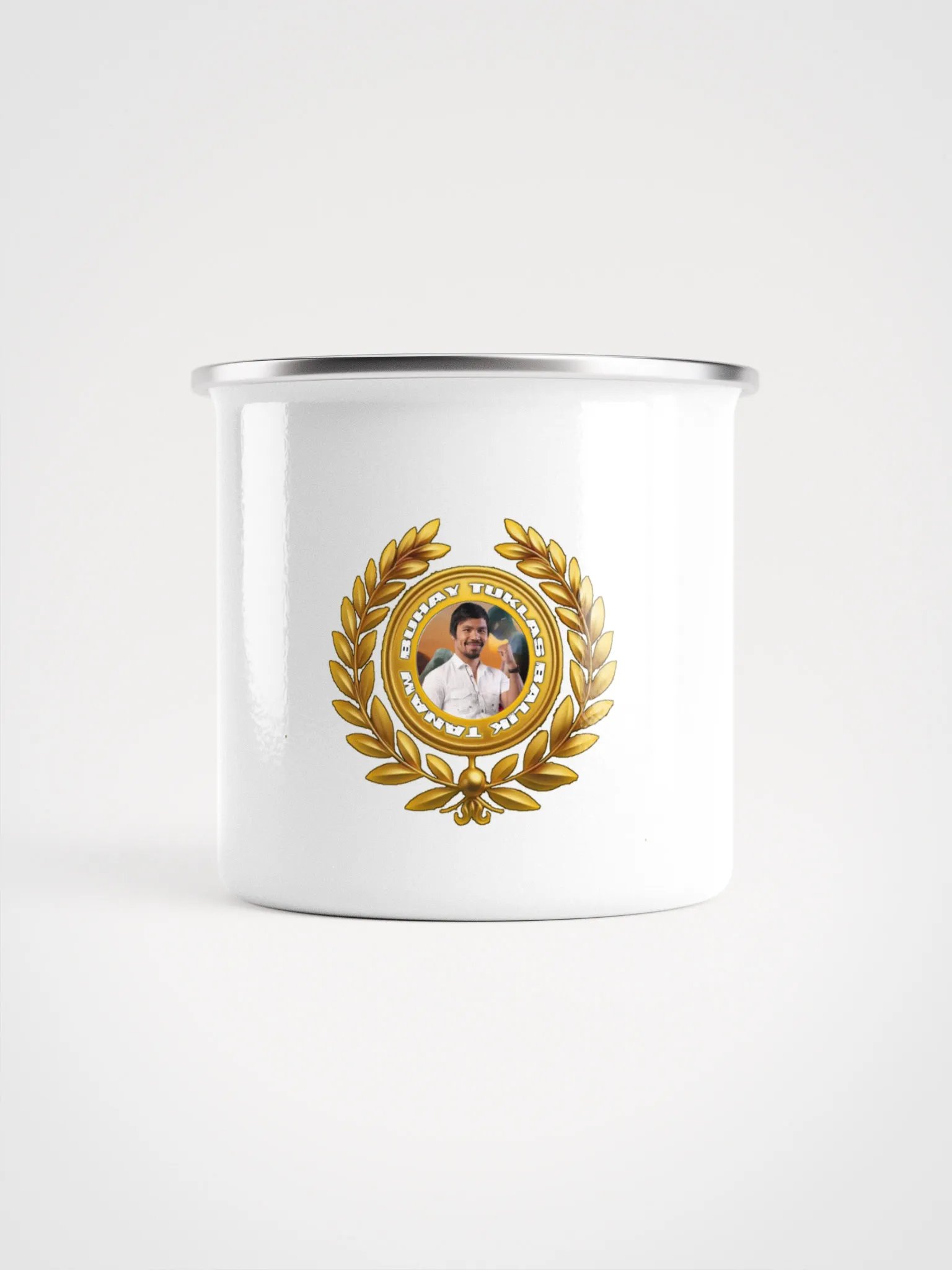 Senate Champ Manny Pacquiao TUKLAS BAWAT TANGKAY Enamel Mug product image (2)