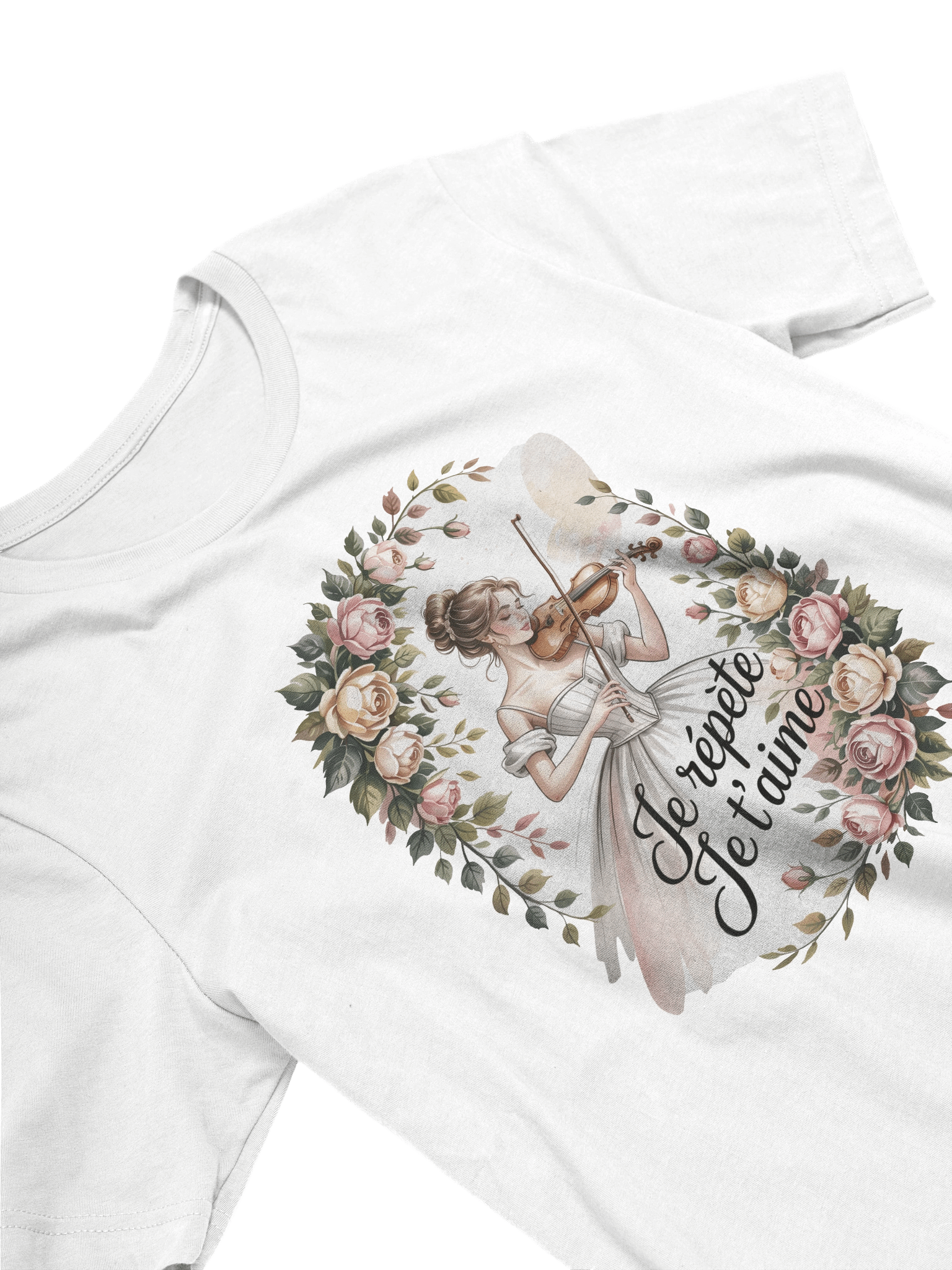 Je répète Je t'aime Floral T-Shirt product image (111)