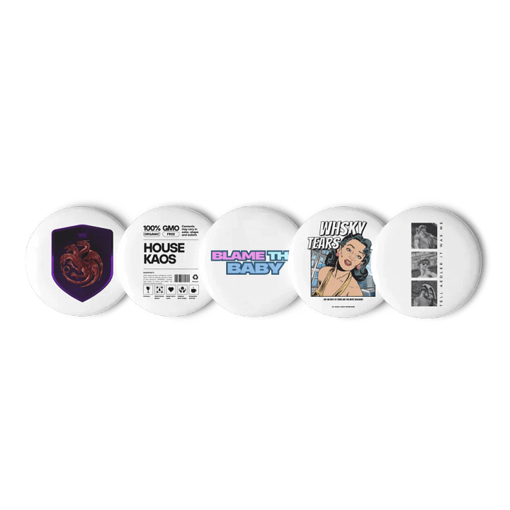 KAOS Pin Button Set product image (3)