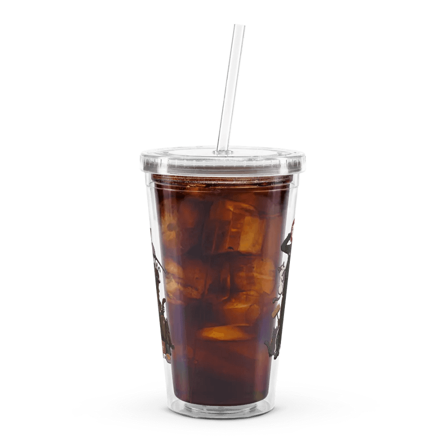 Loot Joblin Double Wall Clear Plastic Tumbler product image (10)