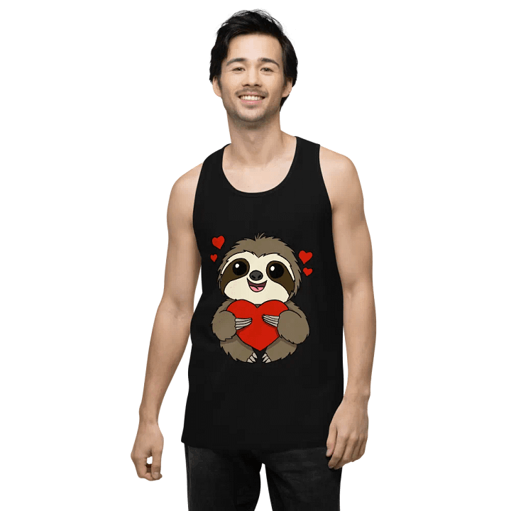 Mens Tank top - Heart product image (9)