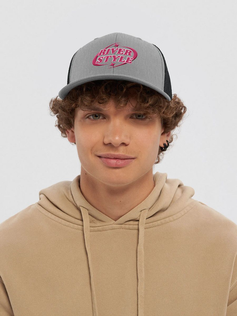 Starry River Style Pink Snapback Trucker Hat product image (31)