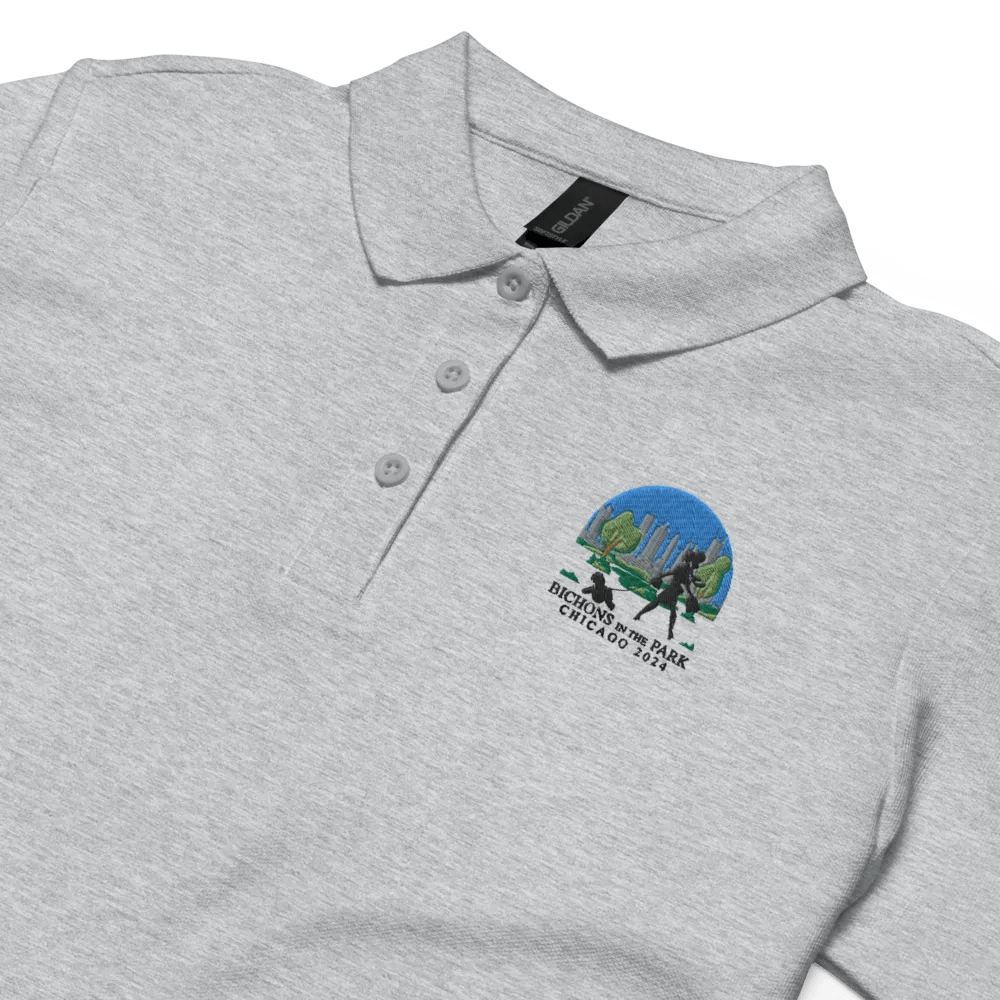 2024 National Specialty Women's Embroidered Gildan Pique Polo in White or Grey product image (2)