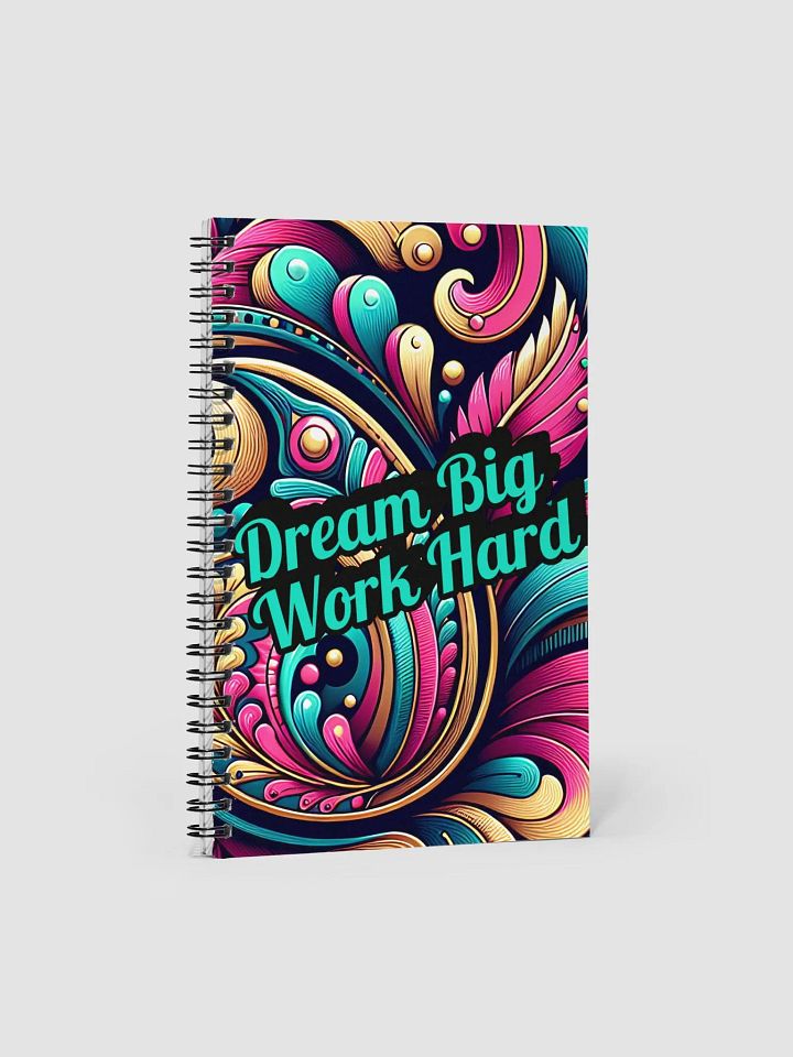 Dream Big Work Hard Motivational & Inspirational Spiral Notebook Journal product image (1)