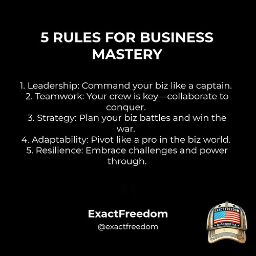 Veterans, your military skills are your secret weapon in business! 🚀 Apply these rules for success and share your stories bel...