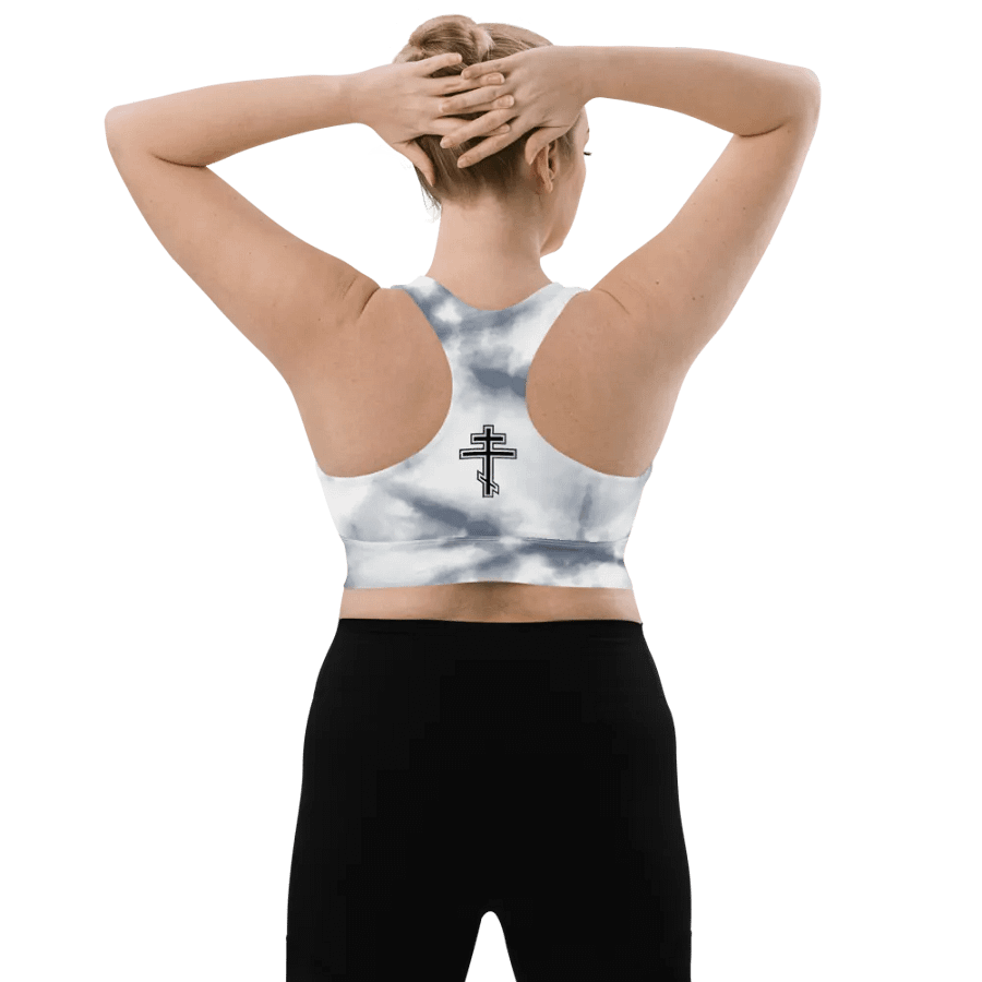 Night Sky burst Serenity Longline Sports Bra product image (7)