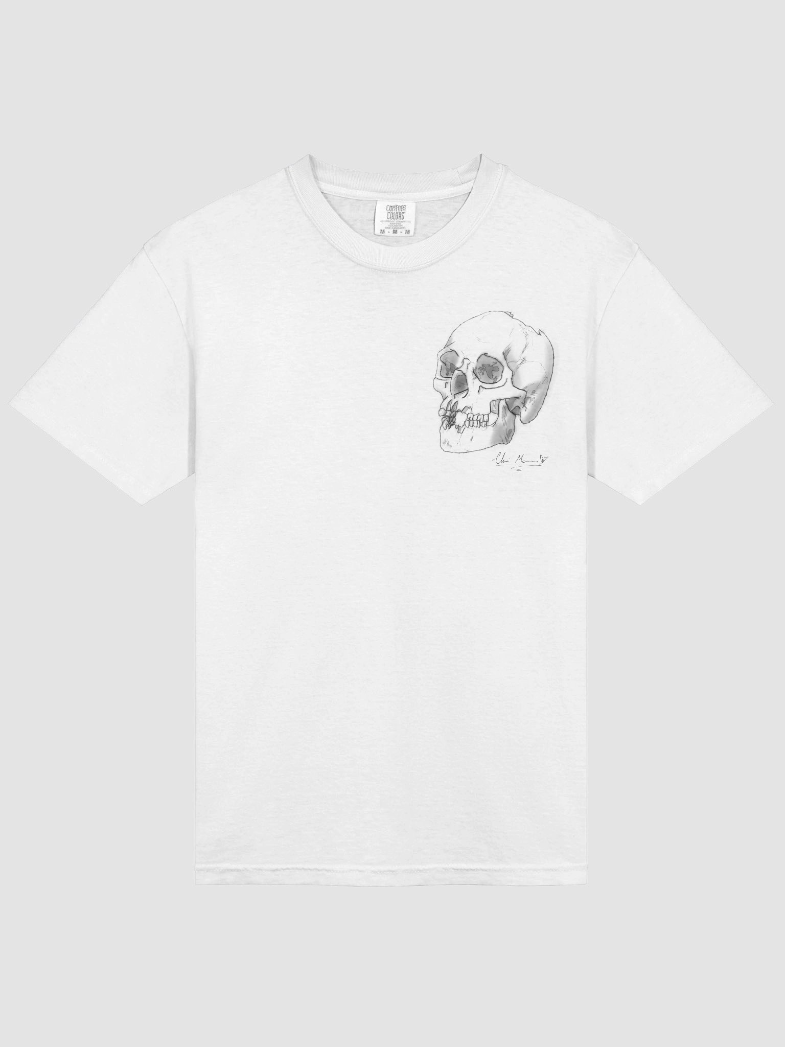 blurry skull tee product image (18)