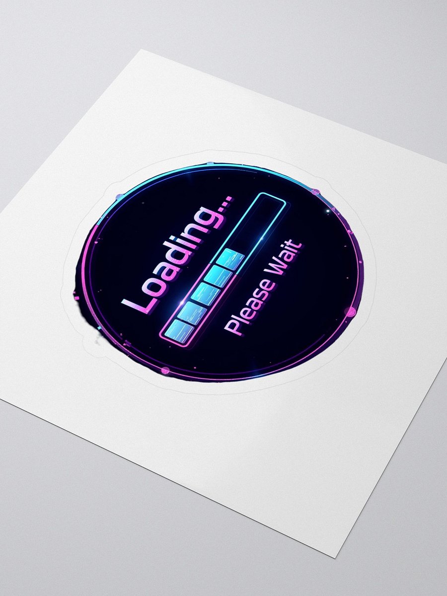 Colorful Loading Process Kiss Cut Stickers product image (3)