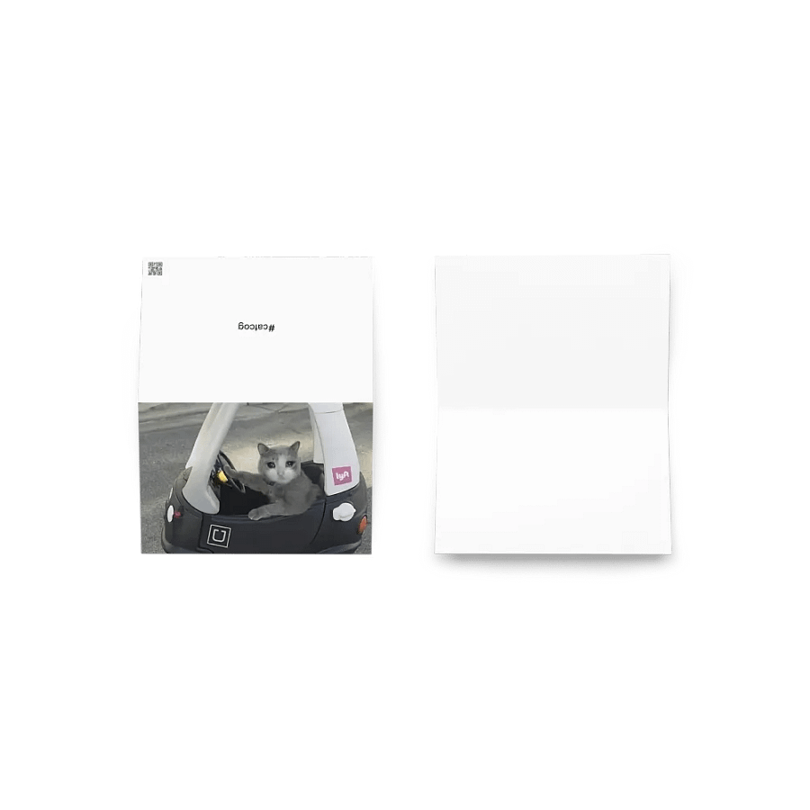 Greening Card: Meme Cats driving product image (2)