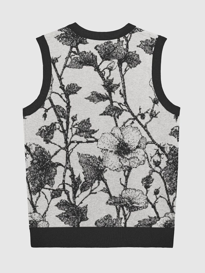 Floral Jacquard Knitted V-Neck Vest product image (2)