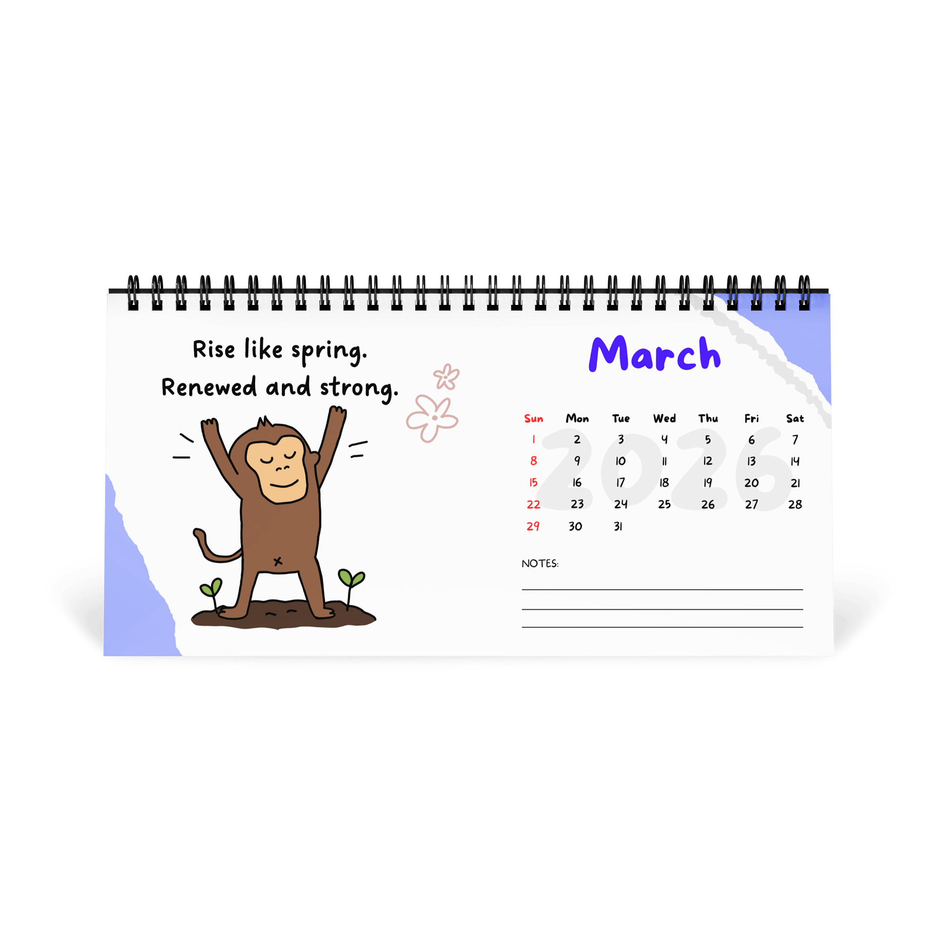 Monkey Mind 101 Calendar 2026 product image (4)