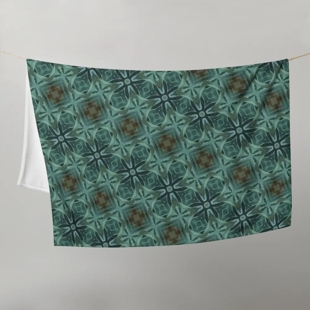 "Diagonal Floral Seamless Patterned Throw Blanket product image (1)