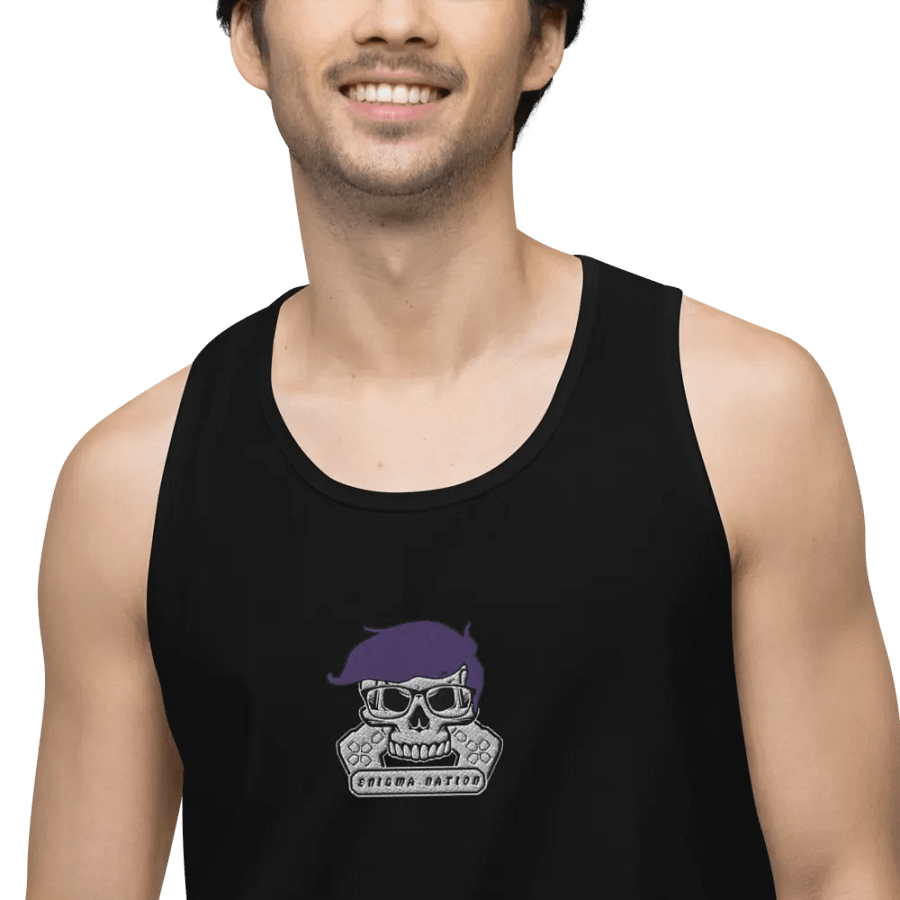 Enigma Nation Cotton Heritage Men's Premium Tank Top (EMBRODERED) product image (17)
