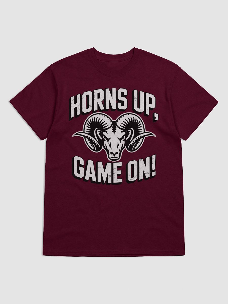 Horns Up Ram's Head Distressed T-Shirt product image (8)