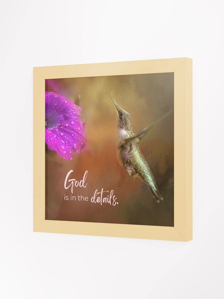 Gods' Little Details Hummingbird Framed Art product image (2)