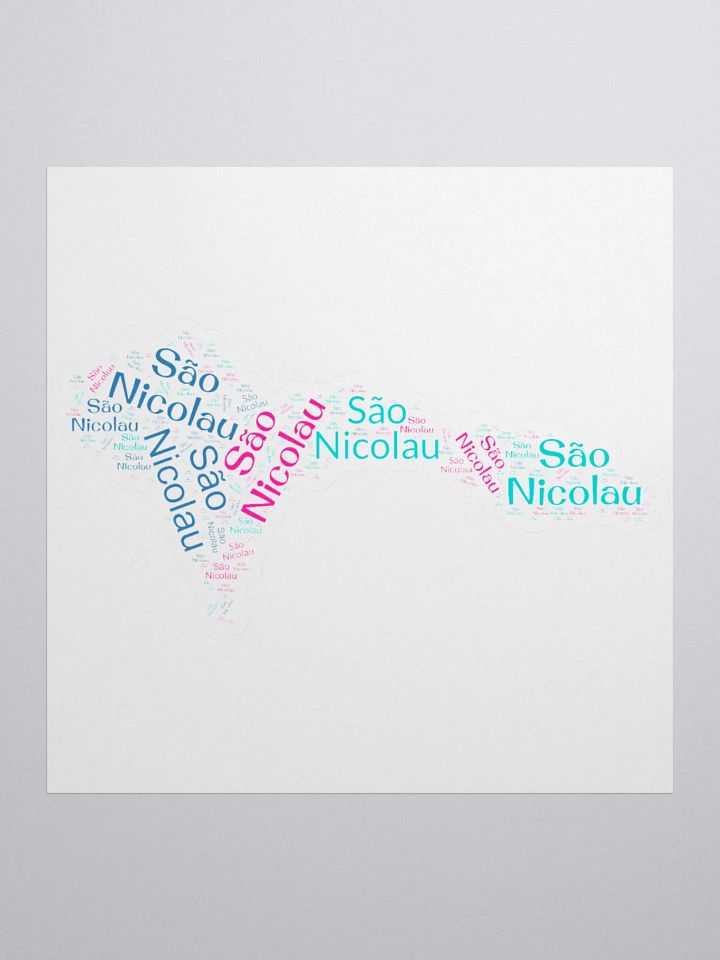 São Nicolau Word Cloud Stickers product image (2)