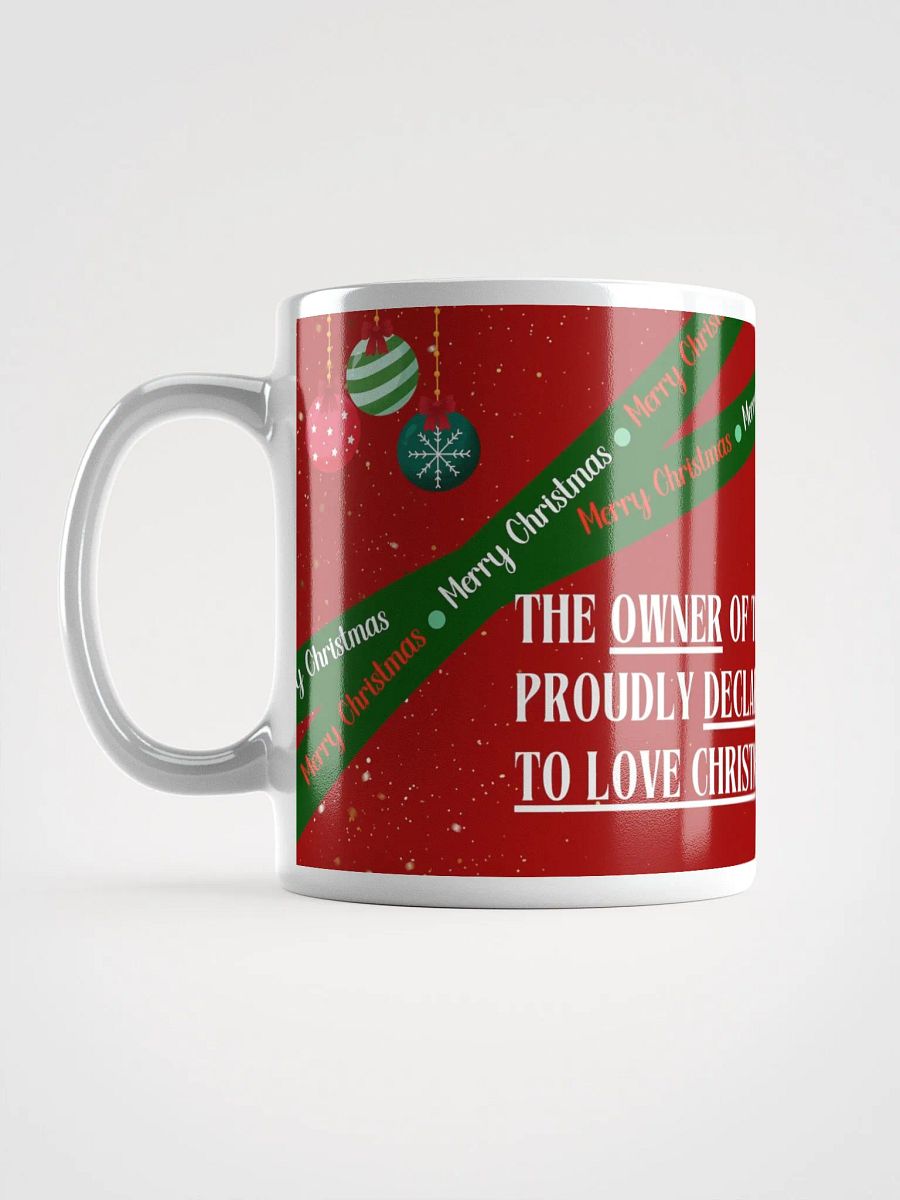 "Christmas Cheer Mug – Proud to Love Christmas!" product image (6)