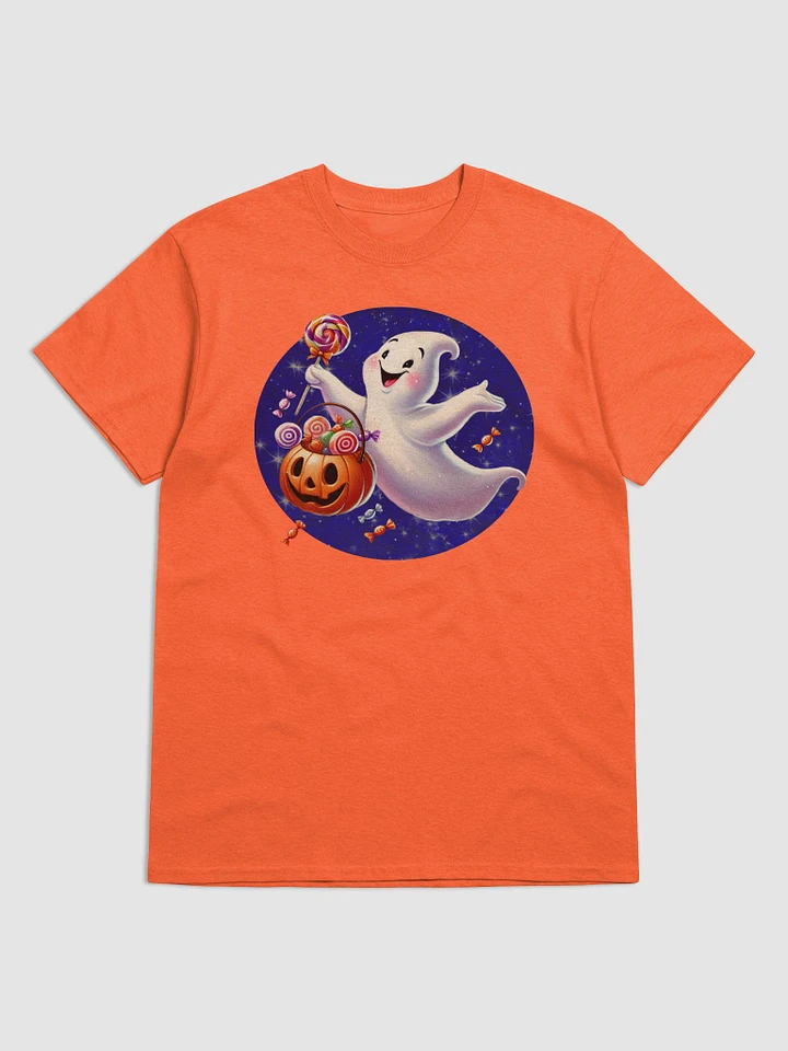 Spooky Ghost Candy Halloween Basic T-Shirt by Gildan product image (14)