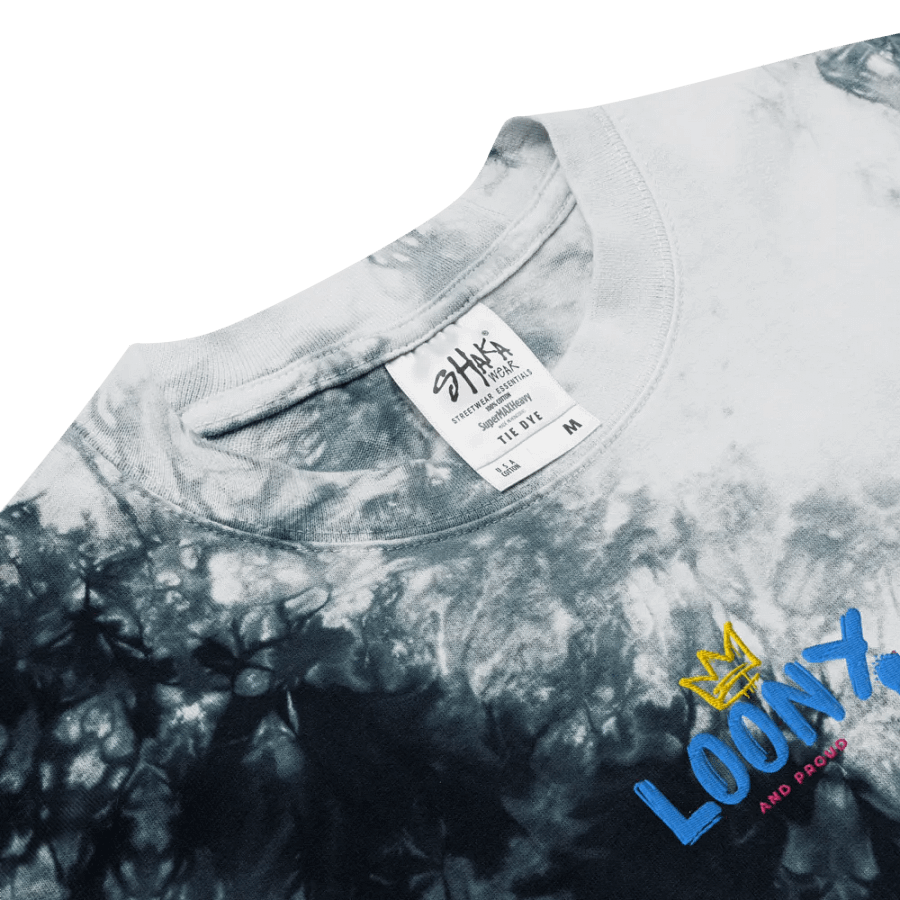 Loony and Proud embroidered logo (oversized tye-dye tee) product image (10)