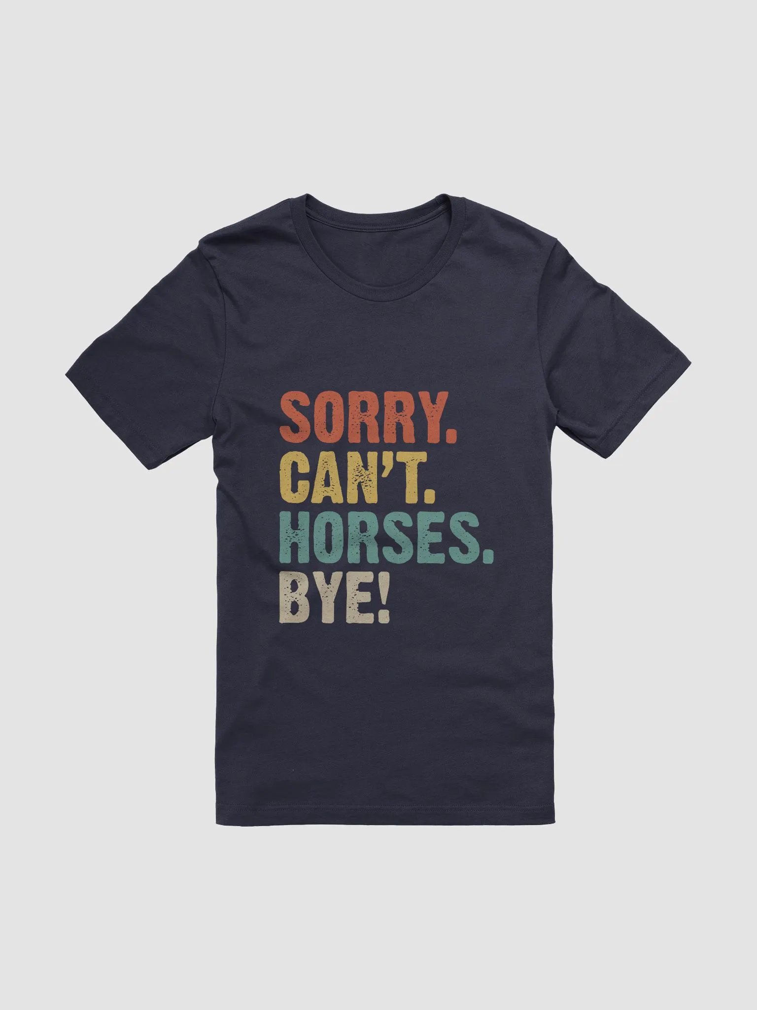 "Horses, bye" t-shirt product image (1)